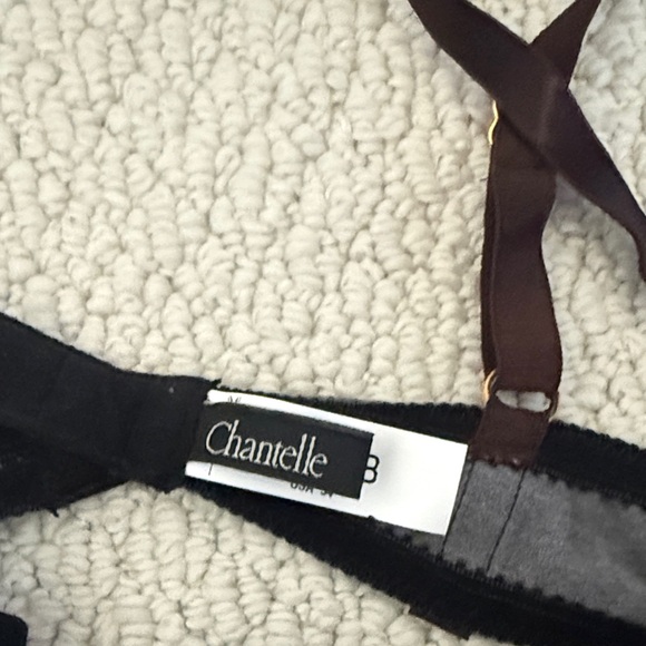 NWOT Chantelle Black, Gray and Brown Underwire Bra 34B - Picture 2 of 5